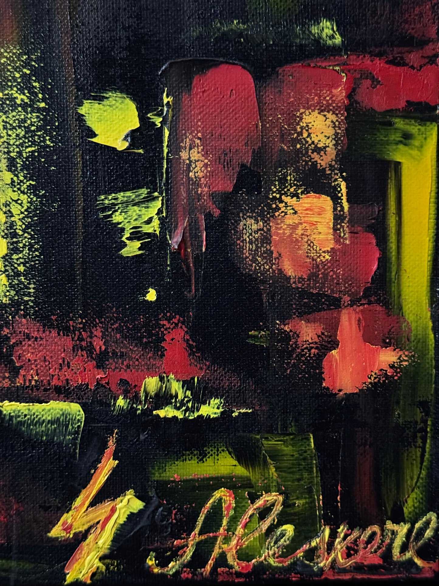 PAINTING "BLACK" OIL ON CANVAS, 50*50