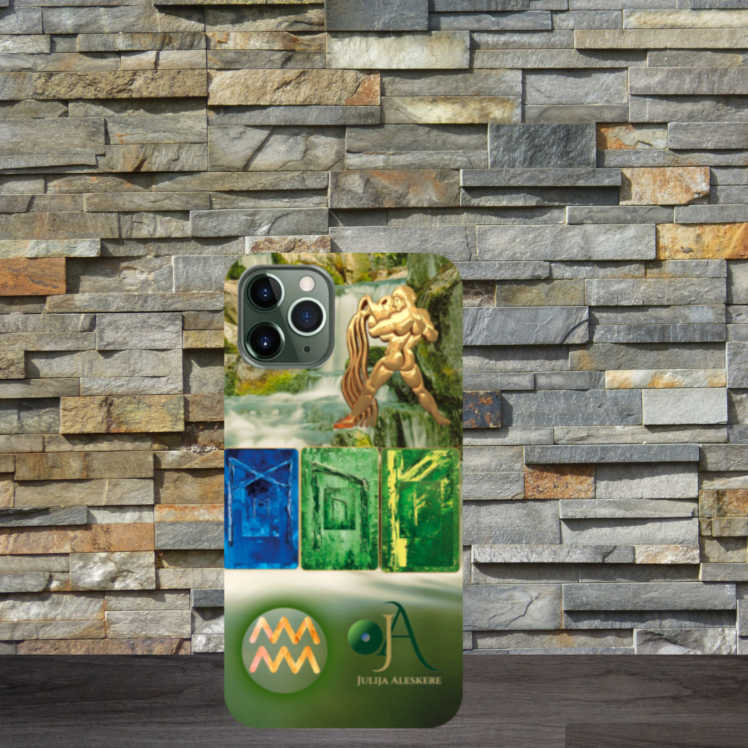 Exclusive Zodiac Sign Phone Cases with Runic Formula. AQUARIUS.