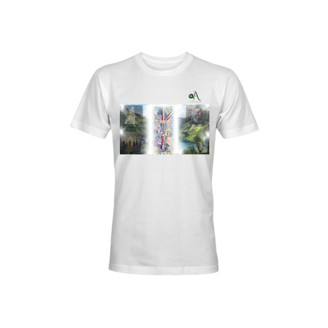"Algiz Rune T-Shirt — Divine Protection & Spiritual Shield"
