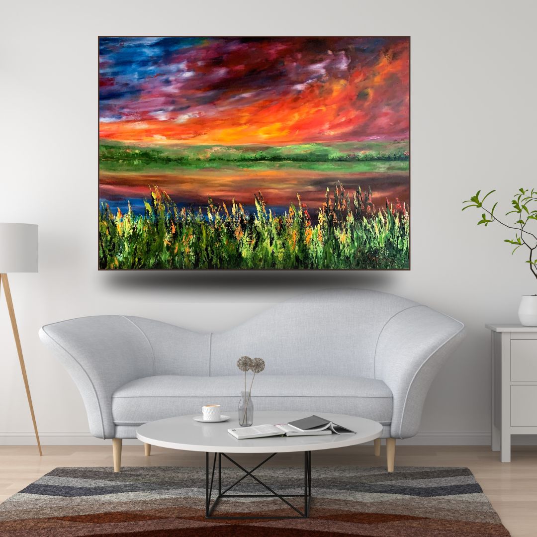 "LOVE AND HATE" Painting,Oil on canvas, 60×80 cm Original available | Ready for a new space