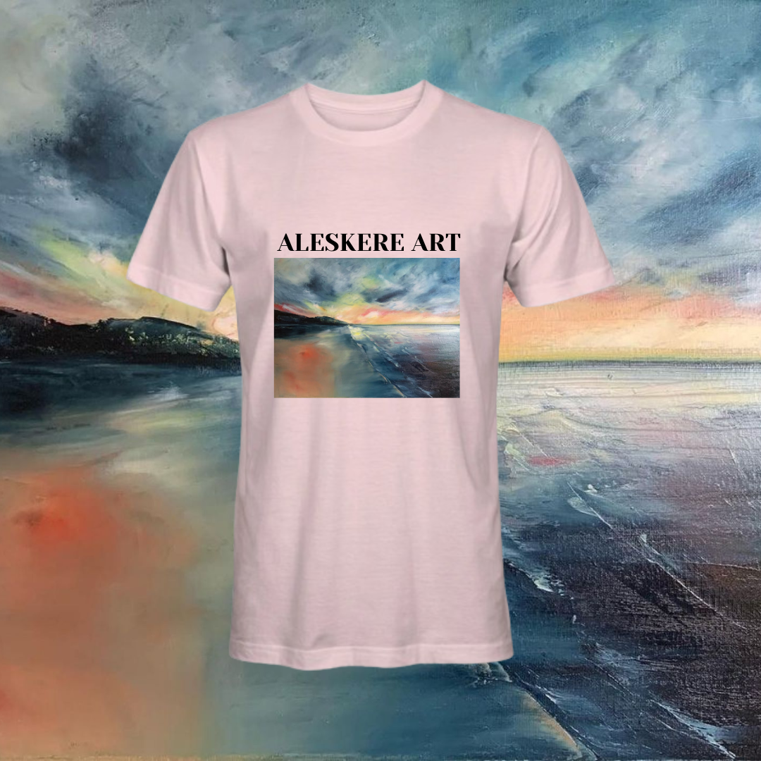 T-shirt printing of "You are my sky" painting unisex