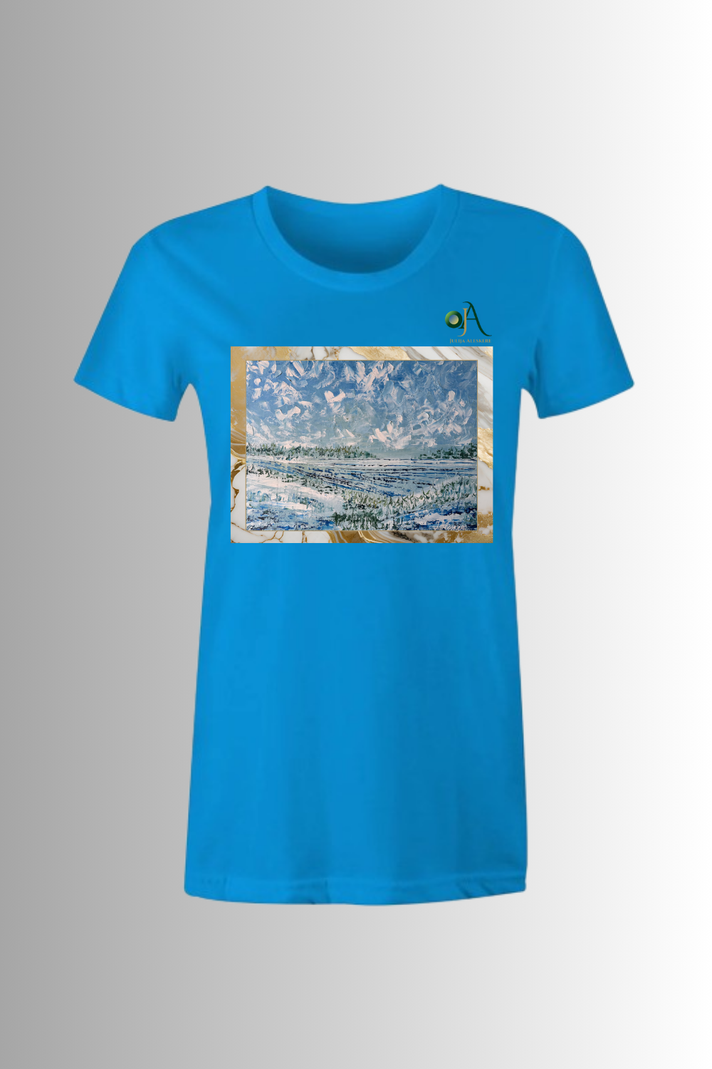Winter Art Print T-Shirt for woman — ‘Zima’