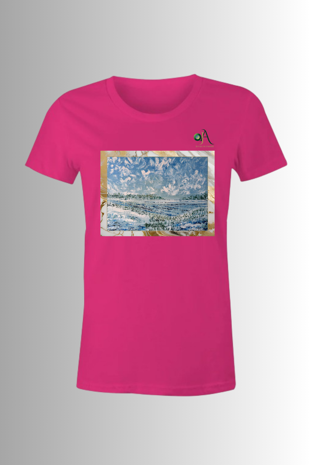 Winter Art Print T-Shirt for woman — ‘Zima’