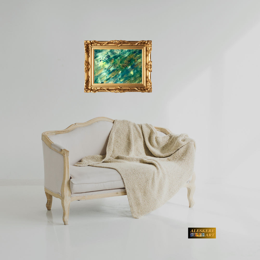 Painting «Energy of Abundance" oil, canvas, 30*24cm