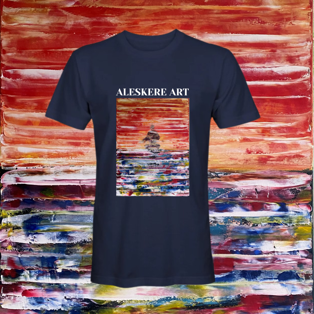 T-shirt printing of "SAMURAI" painting unisex