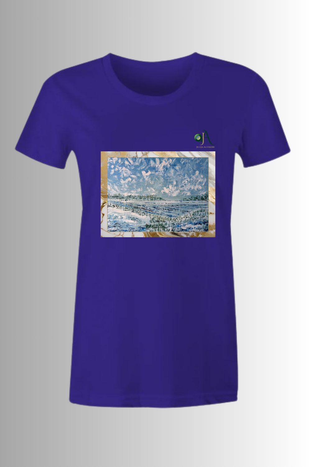 Winter Art Print T-Shirt for woman — ‘Zima’