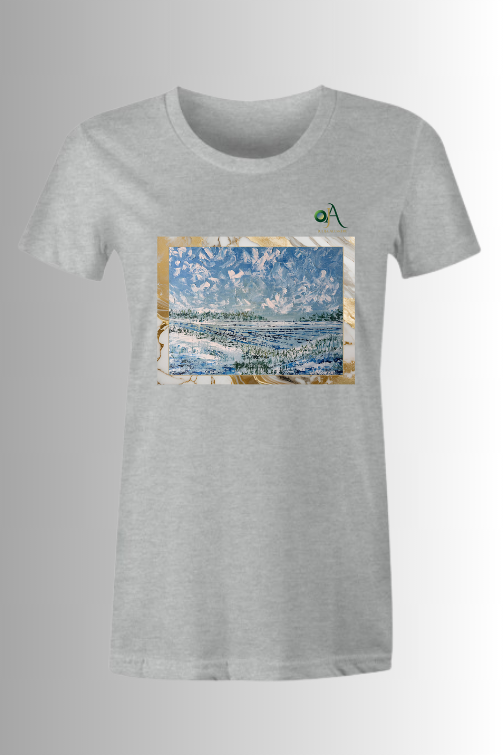 Winter Art Print T-Shirt for woman — ‘Zima’