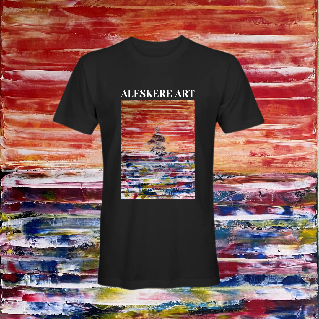 T-shirt printing of "SAMURAI" painting unisex