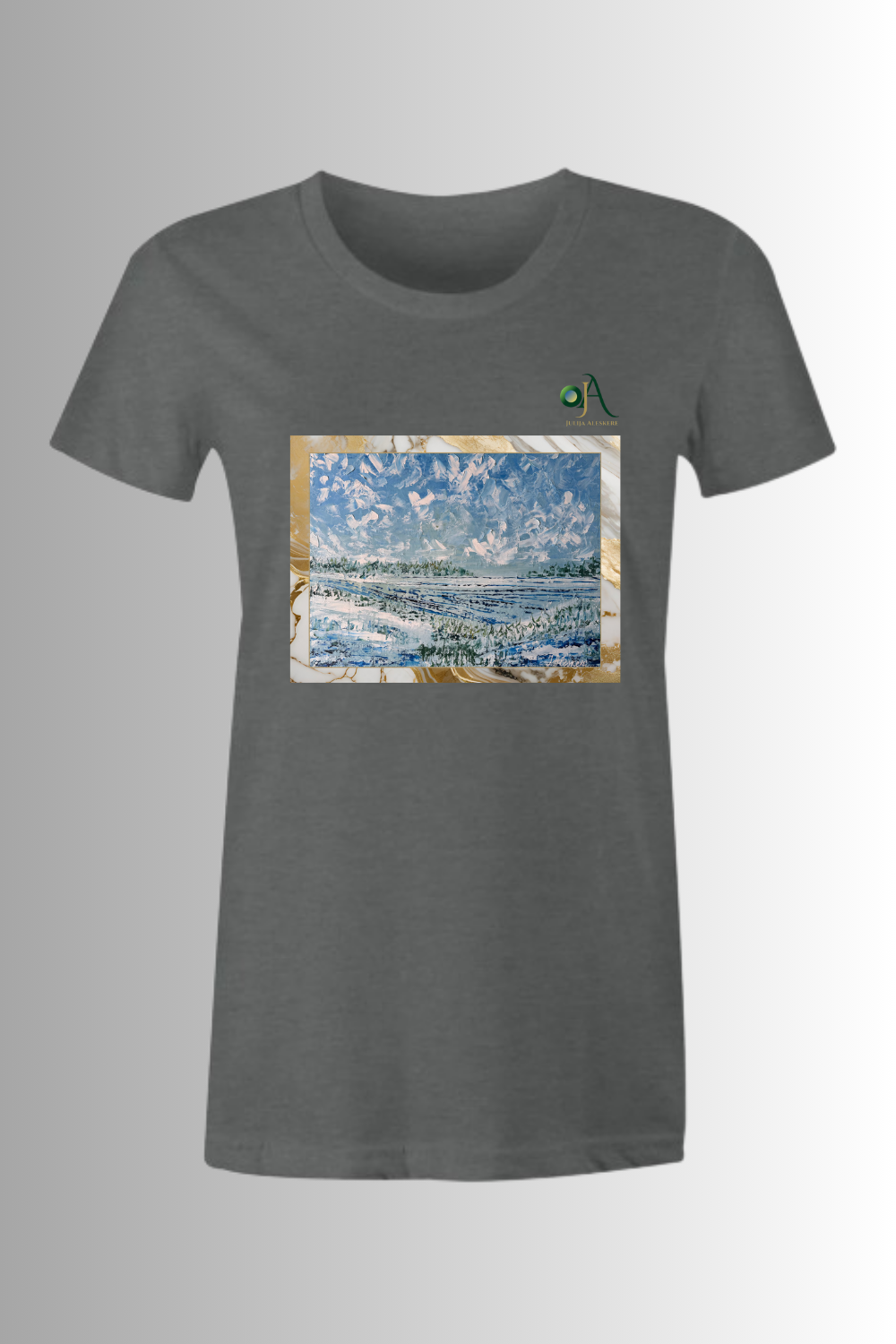 Winter Art Print T-Shirt for woman — ‘Zima’