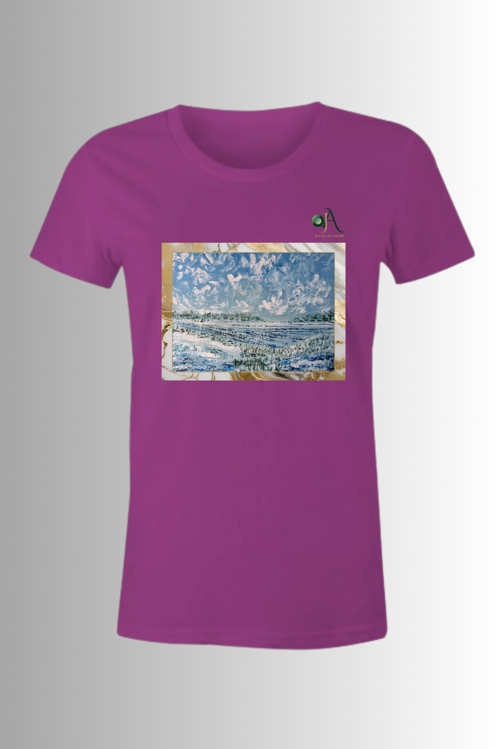 Winter Art Print T-Shirt for woman — ‘Zima’