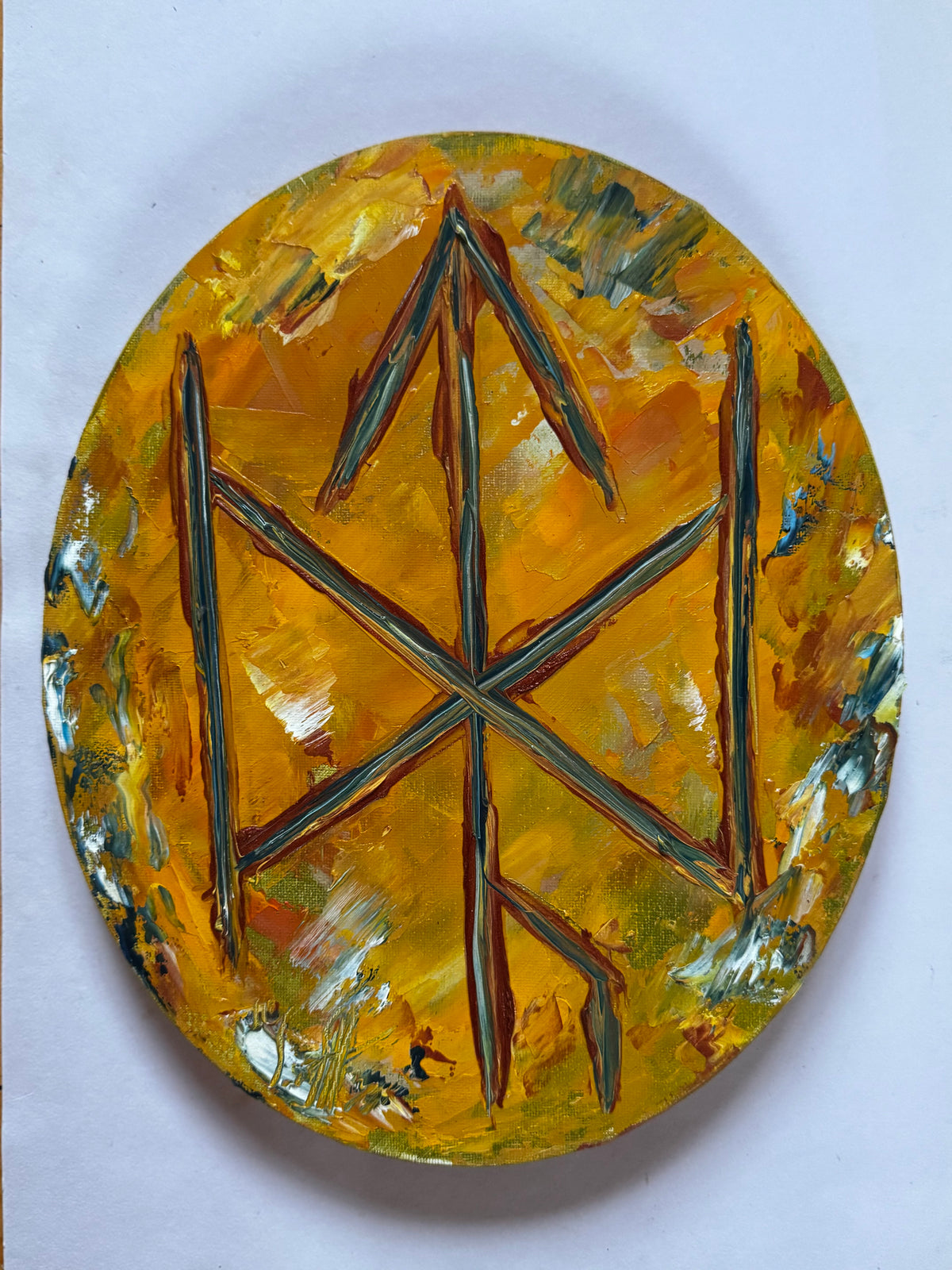THE INNER WARRIOR / Oil on Canvas 30*25*2cm