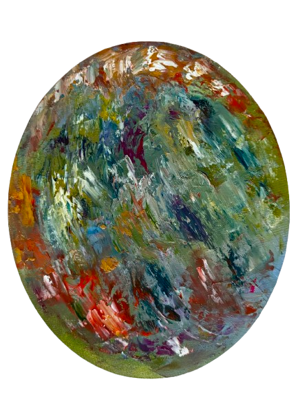 ONTARIUM  Original Abstract Oil Painting by Julija Aleskere