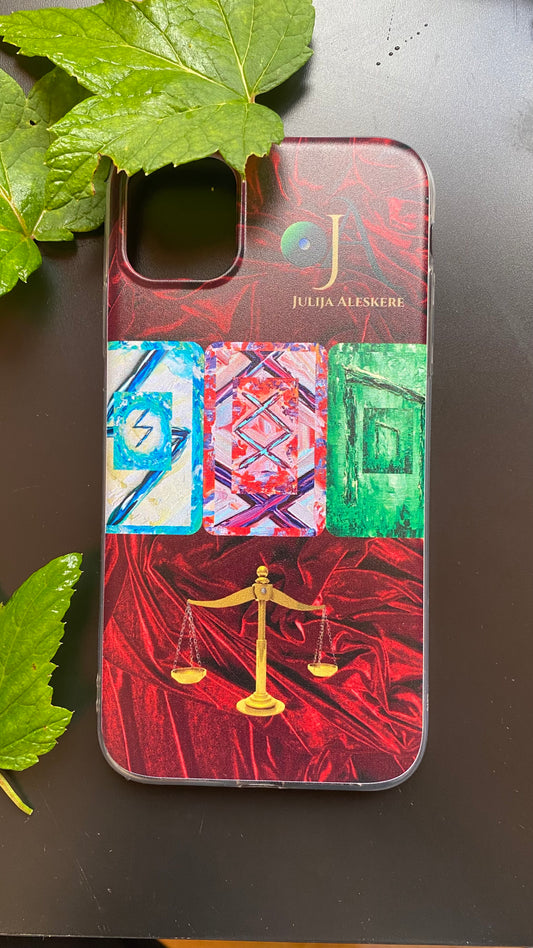 Exclusive Zodiac Sign Phone Cases with Runic Formula. LIBRA.