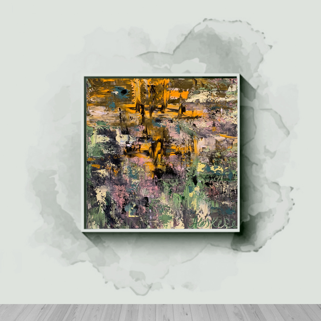 PAINTING "AUTUMN" oil on canvas 50*50 cm