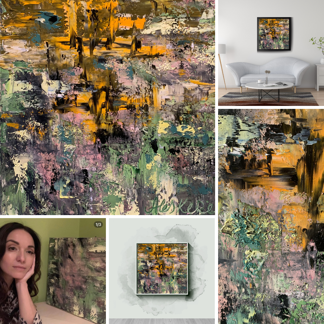 PAINTING "AUTUMN" oil on canvas 50*50 cm