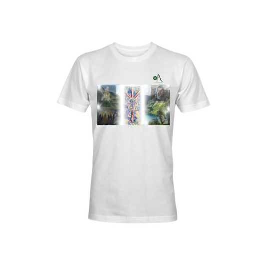 "Algiz Rune T-Shirt — Divine Protection & Spiritual Shield"