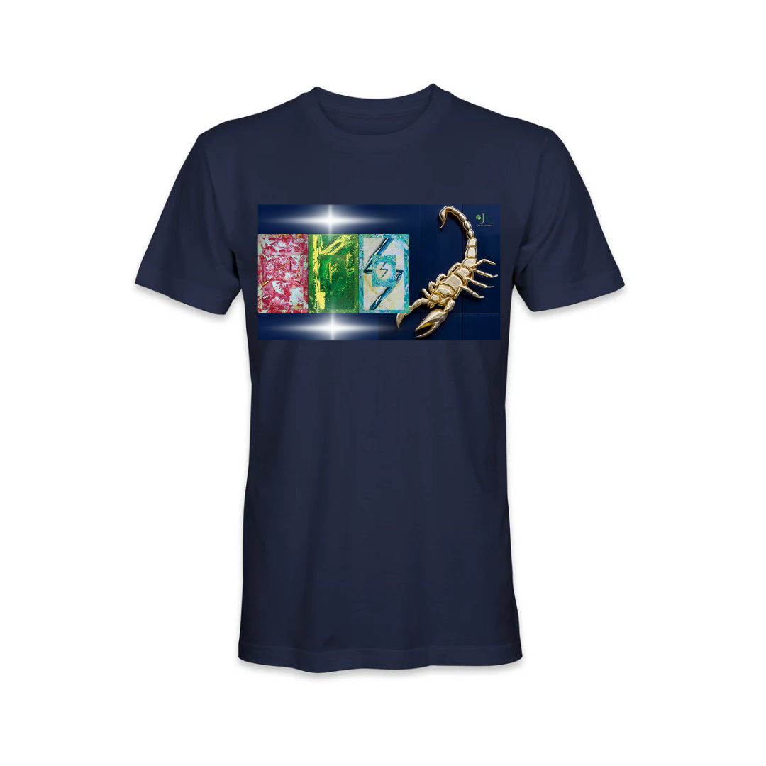 Scorpio Zodiac Rune T-Shirt – Business Luck & Financial Success