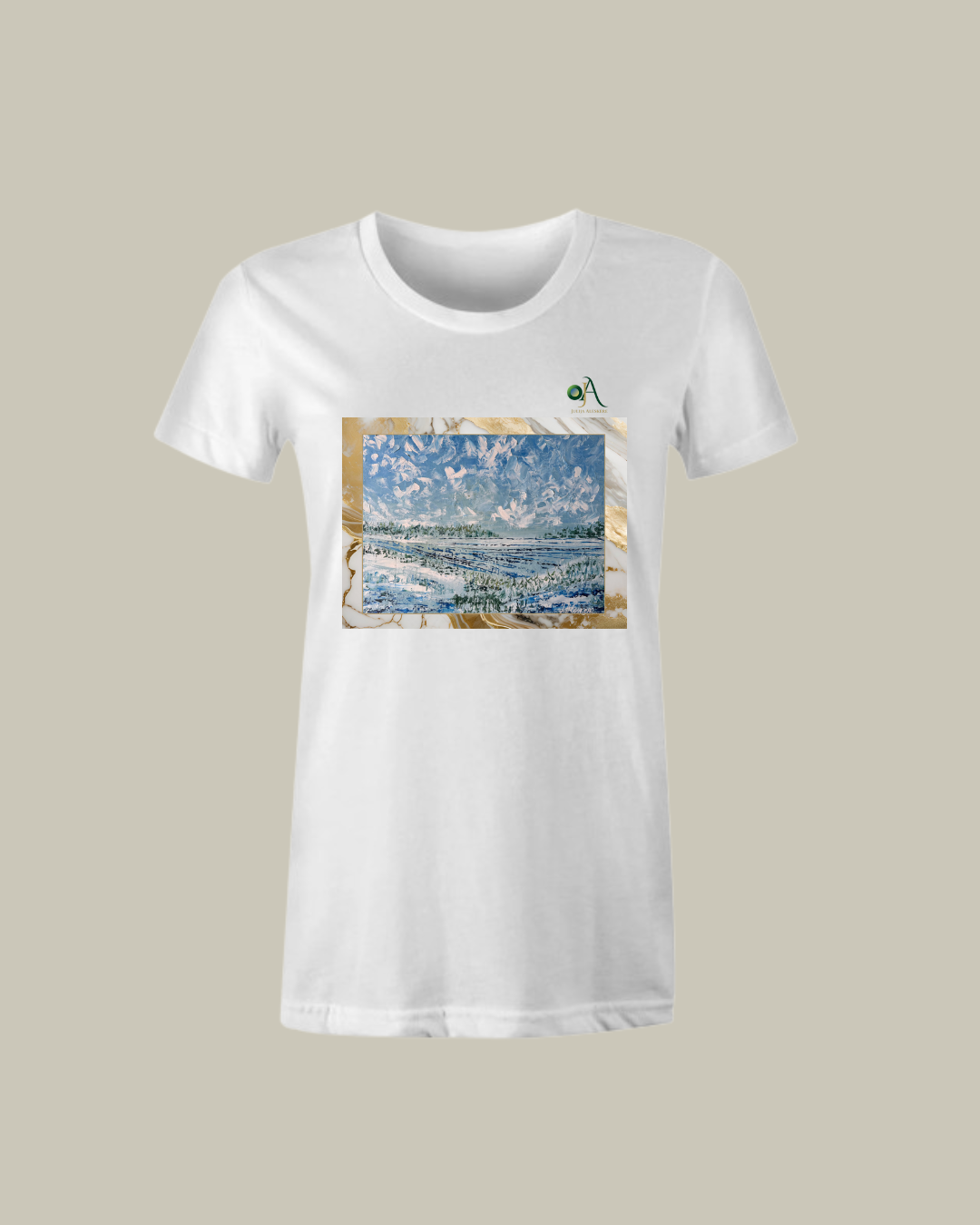 Winter Art Print T-Shirt for woman — ‘Zima’