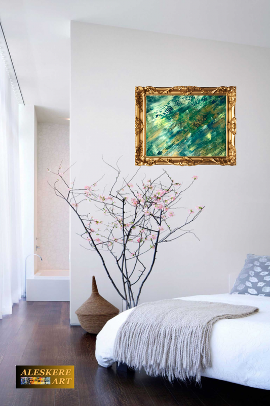 Painting «Energy of Abundance" oil, canvas, 30*24cm